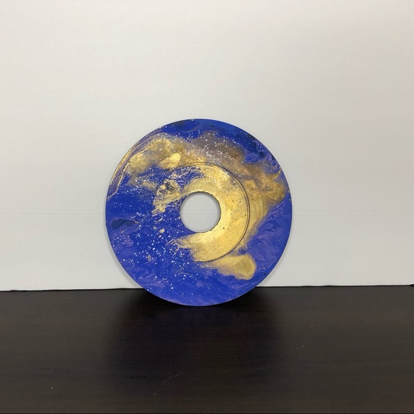 Gorgeous fluid art on vinyl record and canvas ✨ - Picture 7 of 8